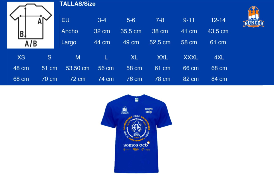 CAMISETA CAMPEONES 1ª FEB